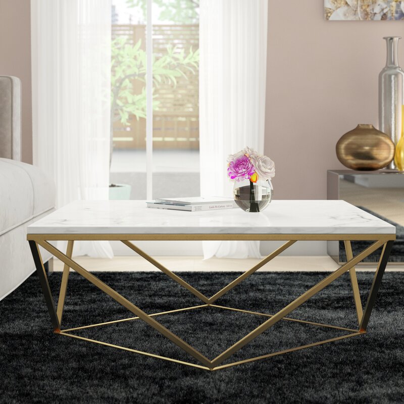 Lavanya Metal Coffee Table For Living Room