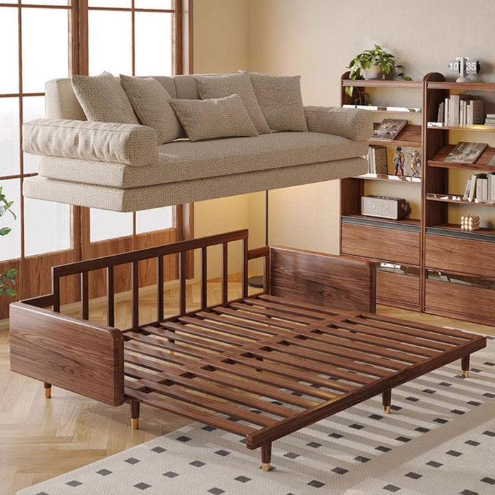 Mihika Solid Wood Sofa Come Bed | Easy Folding Sofa Come Bed