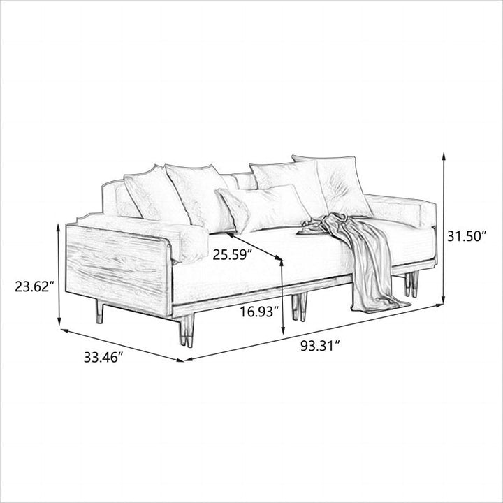 Mihika Solid Wood Sofa Come Bed | Easy Folding Sofa Come Bed