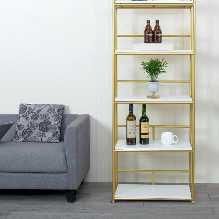 Ludmila Stainless Steel Frame Bookshelves | Storage Shelves