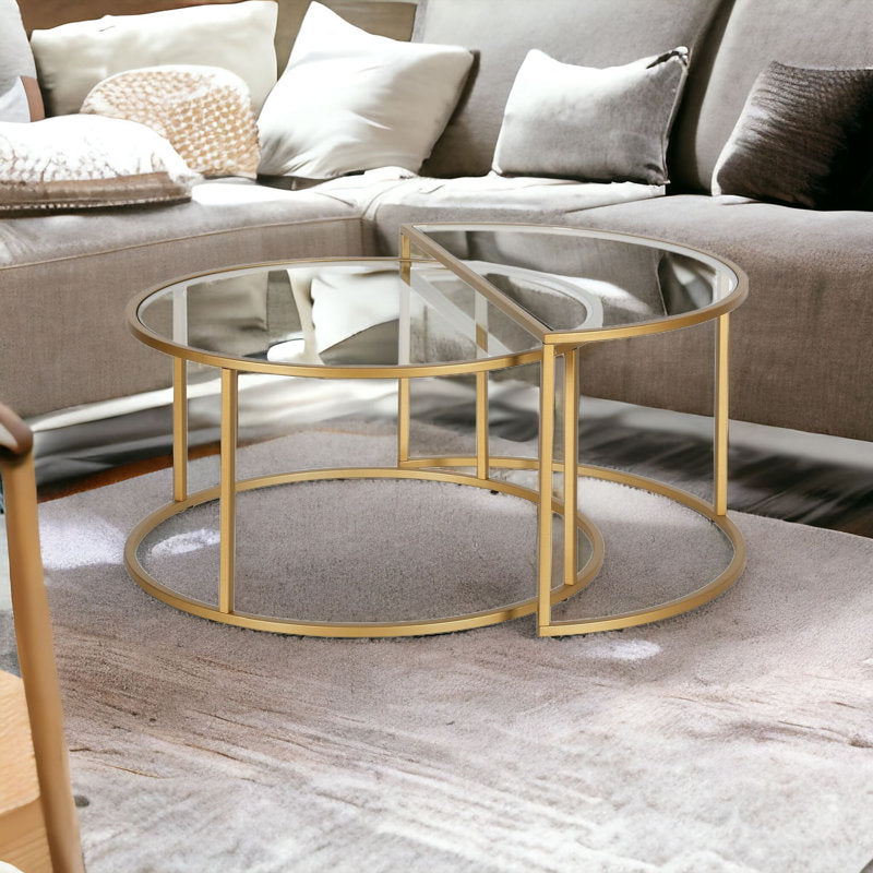 Ripple Metal Coffee Table For Living Room