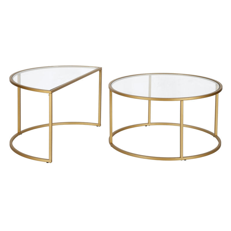 Ripple Metal Coffee Table For Living Room