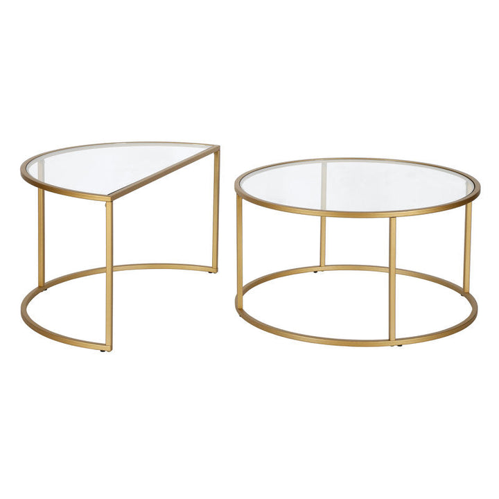 Ripple Metal Coffee Table For Living Room