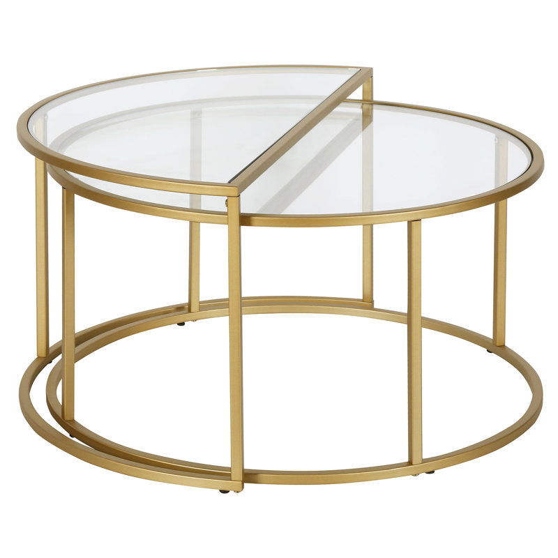 Ripple Metal Coffee Table For Living Room