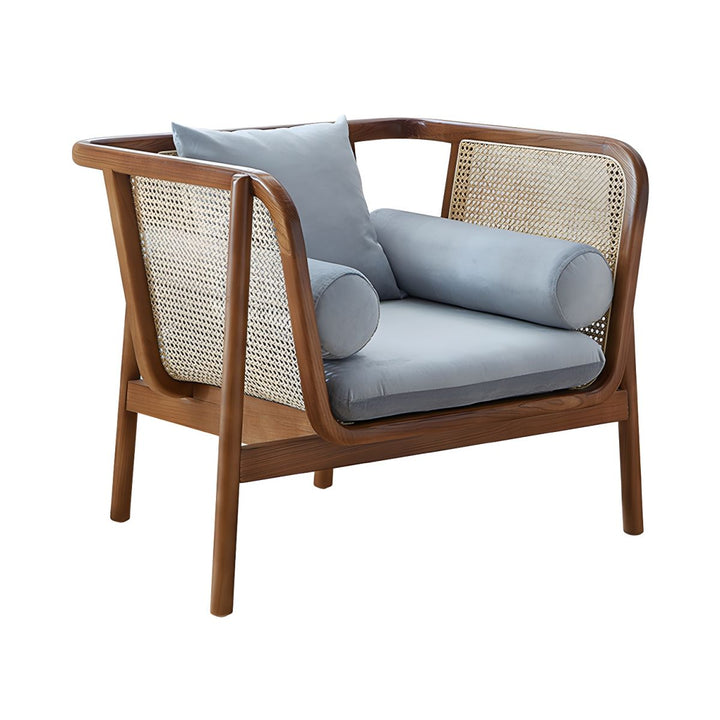 Yatika Solid Wood 3 + 1 + 1 Sofa for Living Room