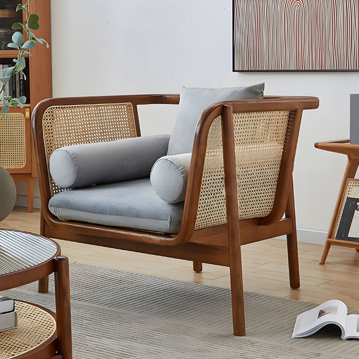 Yatika Solid Wood 3 + 1 + 1 Sofa for Living Room