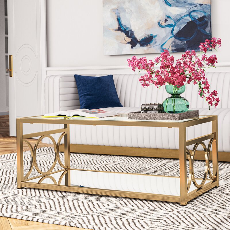 Mohan Metal Coffee Table For Living Room