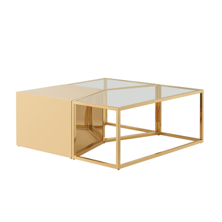 Juniper Stainless Steel Pvd Coated Coffee Table For Living Room
