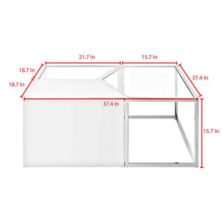Juniper Stainless Steel Pvd Coated Coffee Table For Living Room