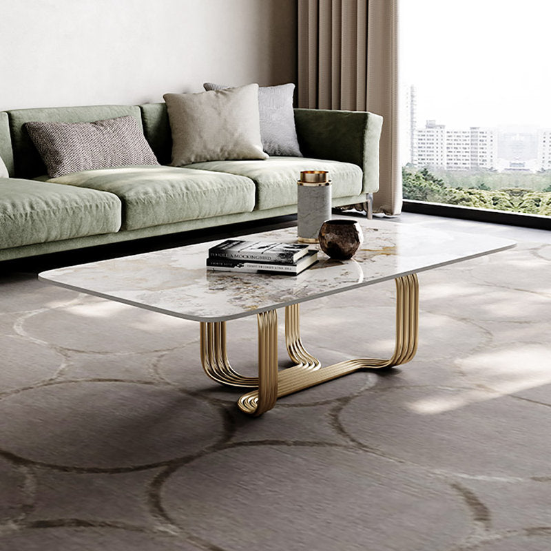 Linden Stainless Steel Pvd Coated Coffee Table For Living Room