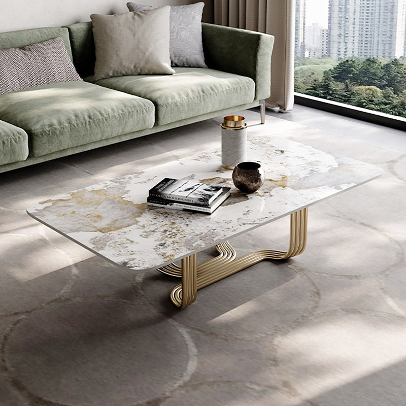 Linden Stainless Steel Pvd Coated Coffee Table For Living Room