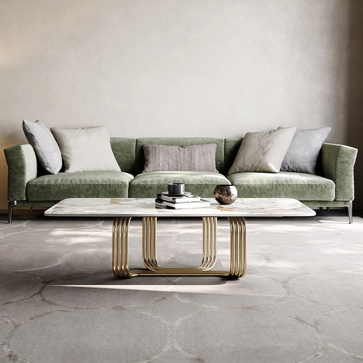 Linden Stainless Steel Pvd Coated Coffee Table For Living Room