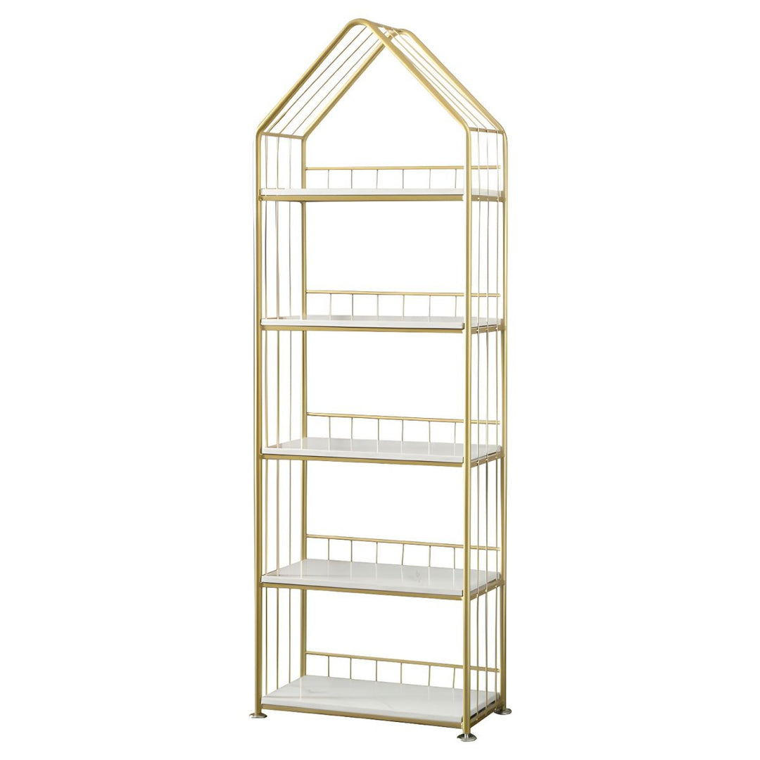 Zlata Stainless Steel Frame Bookshelves | Storage Shelves