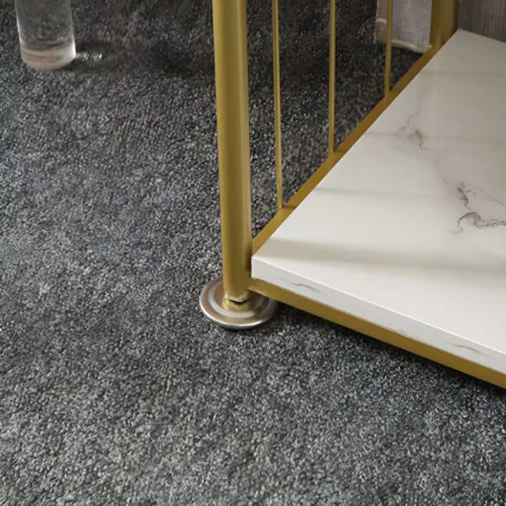 Zlata Stainless Steel Frame Bookshelves | Storage Shelves