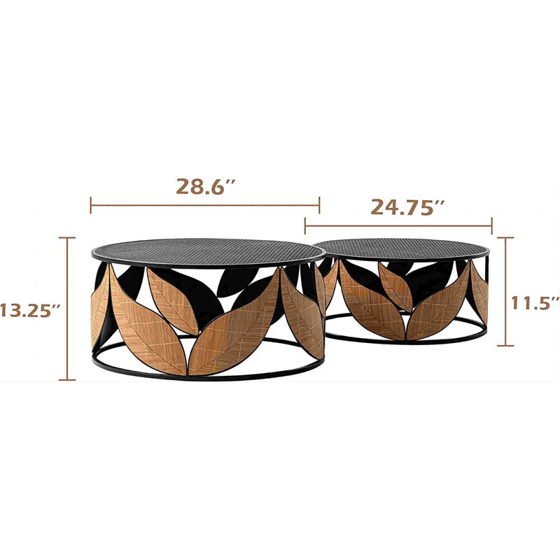 Solana Metal Coffee Table For Living Room