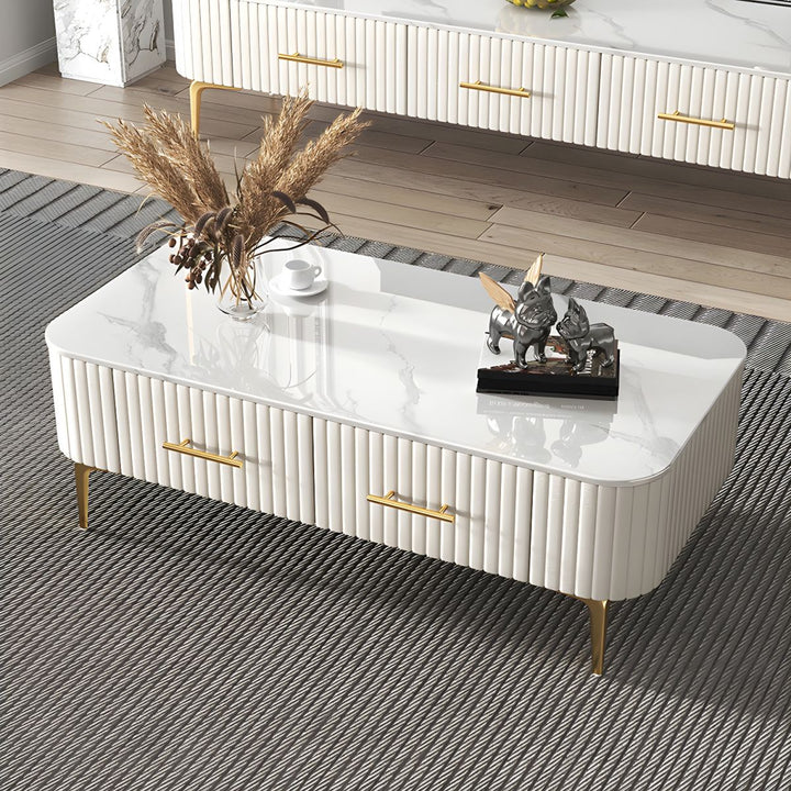 Aria Coffee Table for Living Room | Rectangle Shape