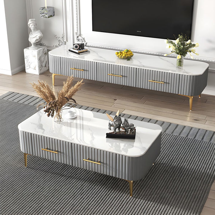 Aria Coffee Table for Living Room | Rectangle Shape
