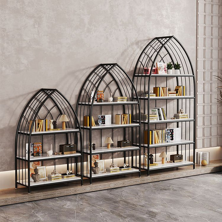 Agata Stainless Steel Bookshelves | Storage Shelves - Single