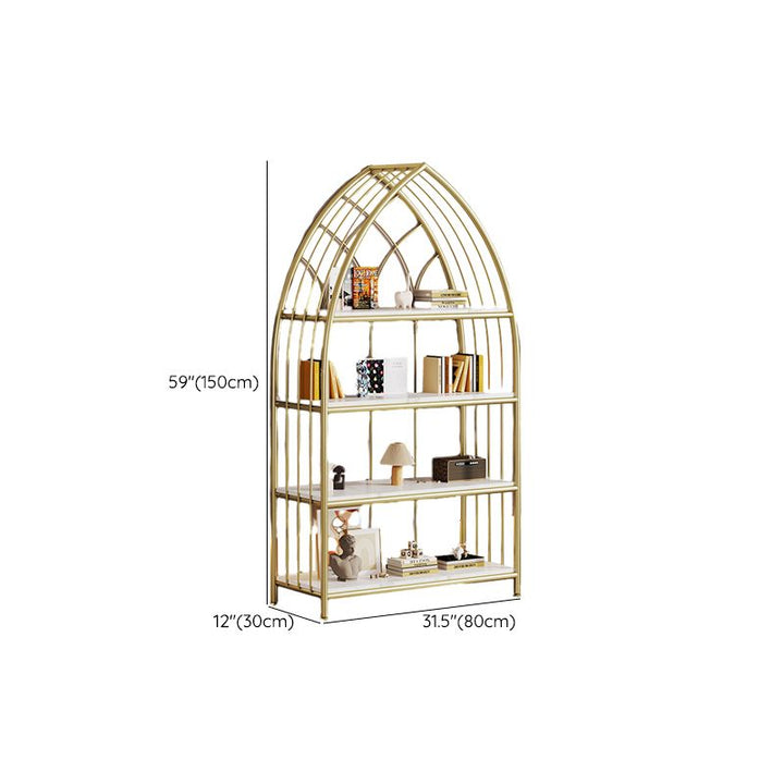 Agata Stainless Steel Bookshelves | Storage Shelves - Single