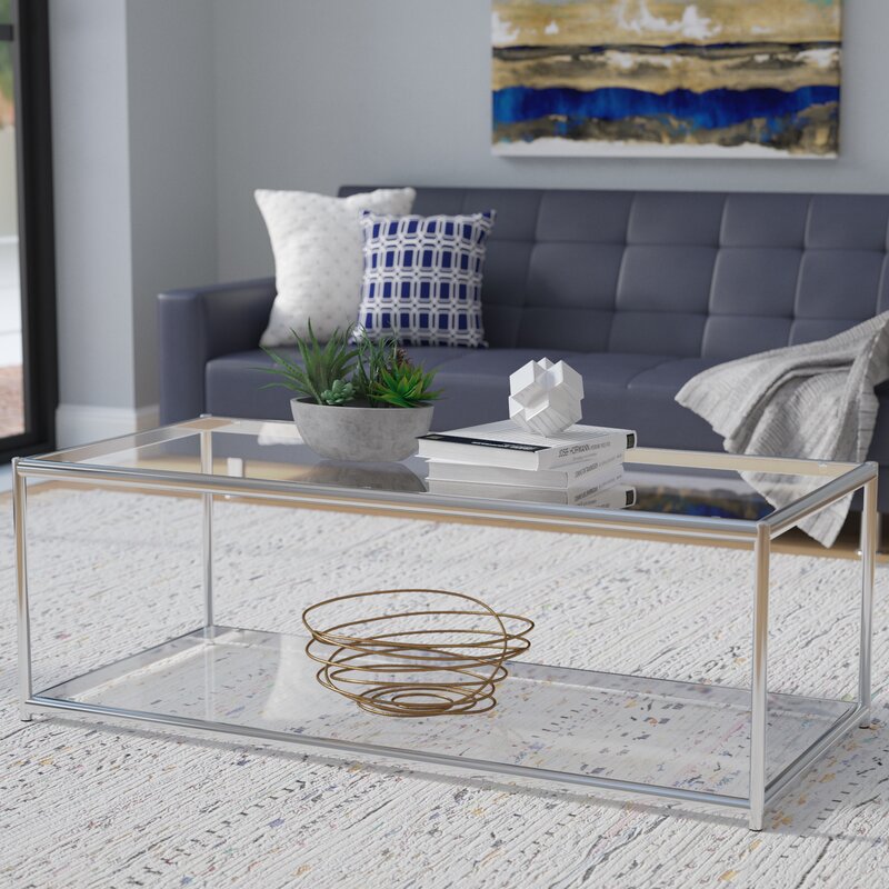 Niranjan Metal Coffee Table For Living Room