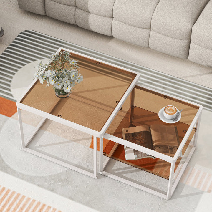 Crestline Metal Coffee Table For Living Room