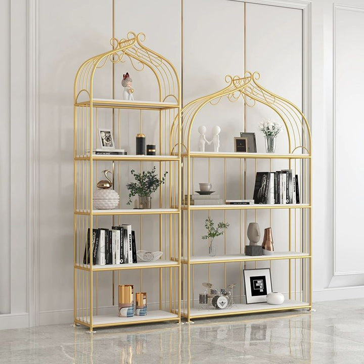 Viktoria Stainless Steel Frame Storage Shelves | Bookshelves