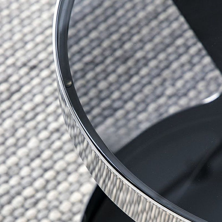 Iyla Stainless Steel Frame Coffee Table with Glass Top
