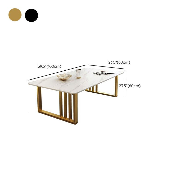 Samar Stainless Steel Frame Coffee Table for Living Room