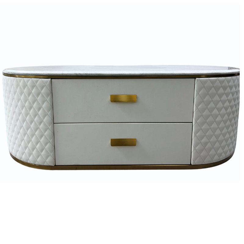 Magnolia Stainless Steel And Mdf Coffee Table For Living Room