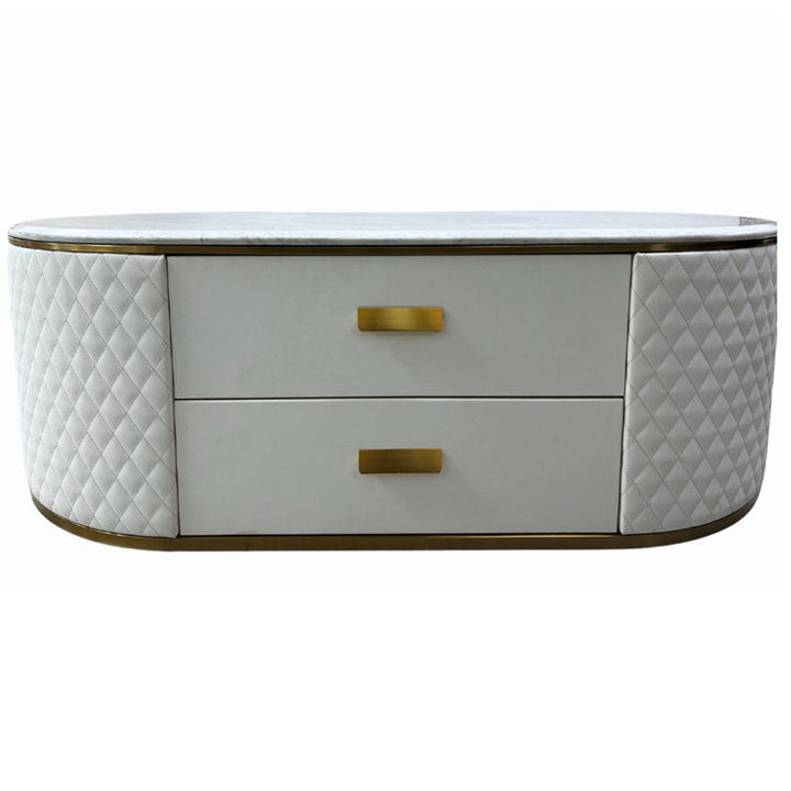 Magnolia Stainless Steel And Mdf Coffee Table For Living Room