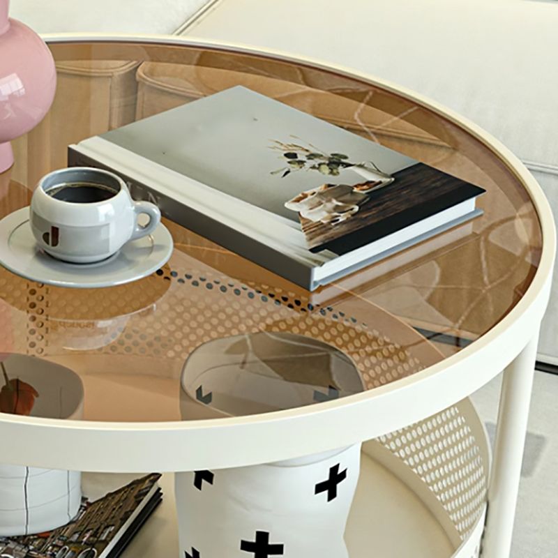 Janya Stainless Steel Frame Coffee Table for Living Room