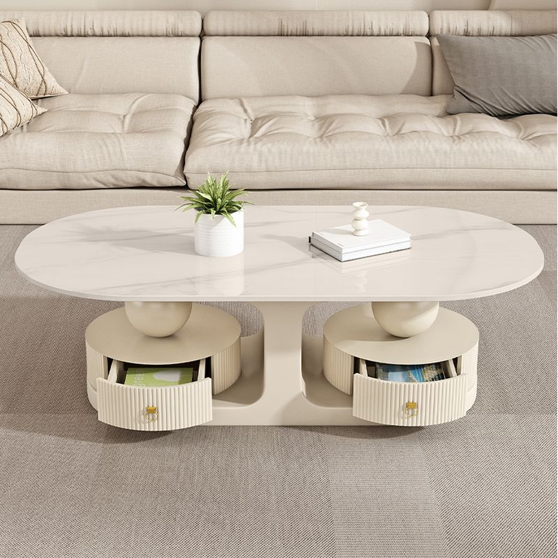 Krisha Stainless Steel Frame Coffee Table for Living Room