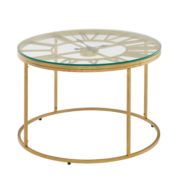 Nidhi Clock Coffee Table For Living Room