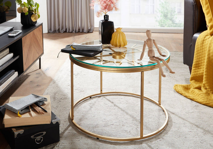 Nidhi Clock Coffee Table For Living Room