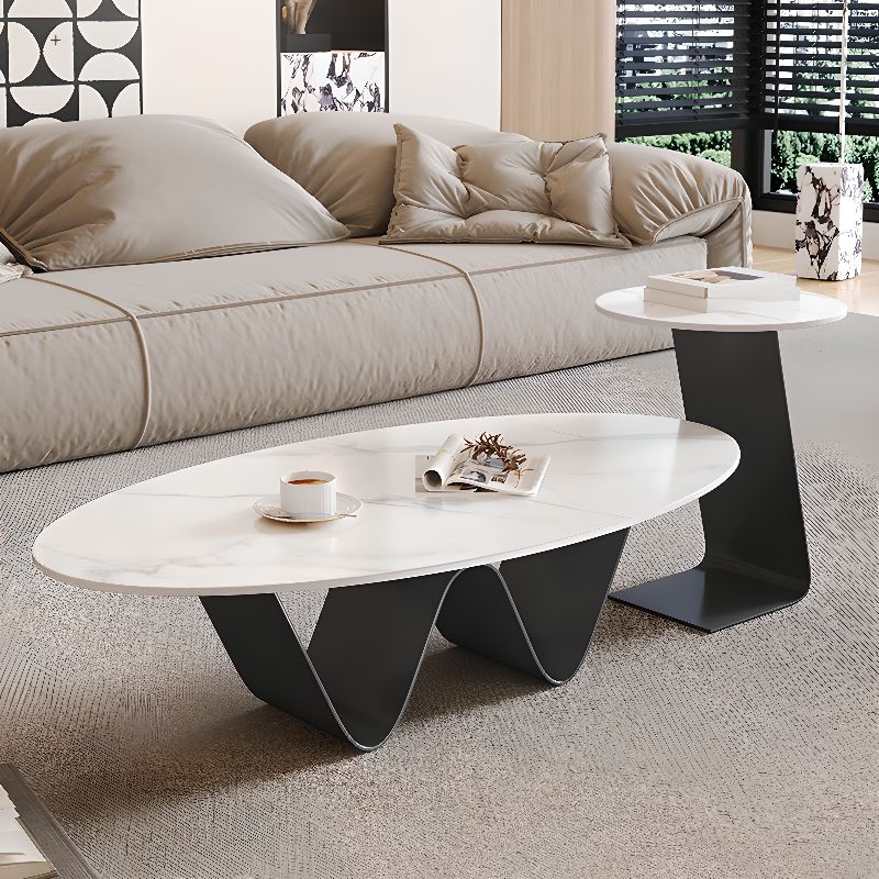 Viaan Stainless Steel Coffee Table for Living Room