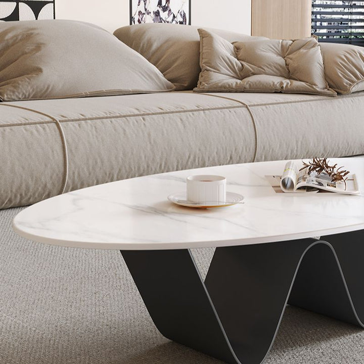 Viaan Stainless Steel Coffee Table for Living Room