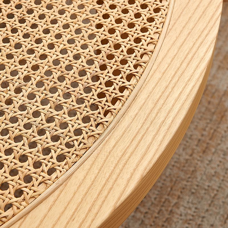 Anay Solid Wood Coffee Table for Living Room | Cane Weaving