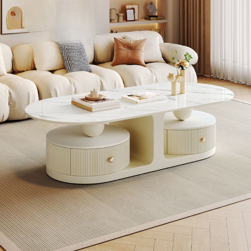 Bhavin Stainless Steel Frame Coffee Table for Living Room - Single Table