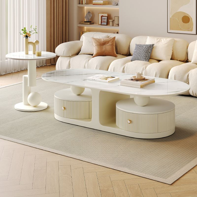 Bhavin Stainless Steel Frame Coffee Table for Living Room - Single Table