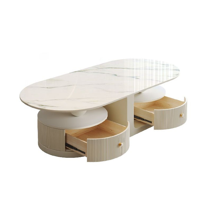 Bhavin Stainless Steel Frame Coffee Table for Living Room - Single Table