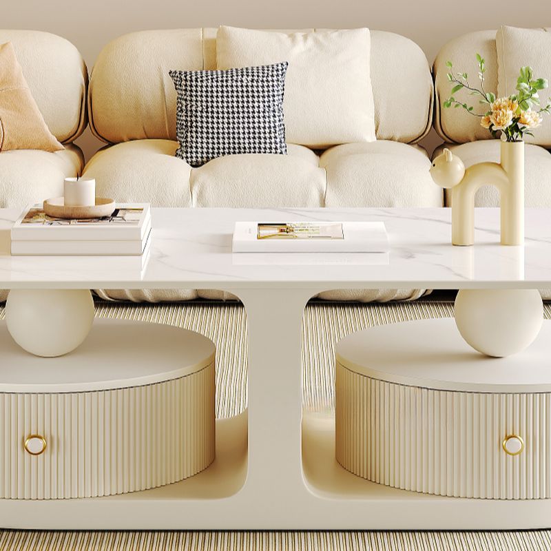 Bhavin Stainless Steel Frame Coffee Table for Living Room - Single Table