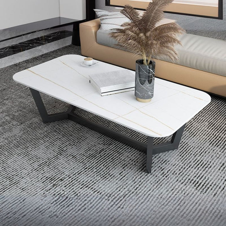 Ekansh Stainless Steel Coffee Table for Living Room