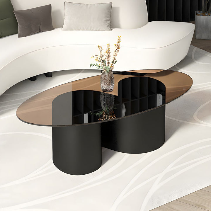 Aadhya Coffee Table for Living Room | Oval Shaped
