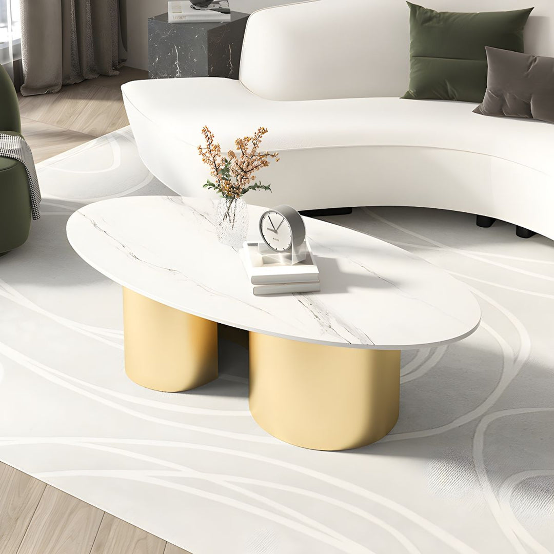 Aadhya Coffee Table for Living Room | Oval Shaped