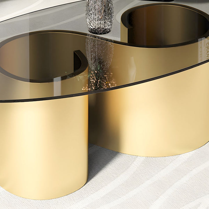 Aadhya Coffee Table for Living Room | Oval Shaped