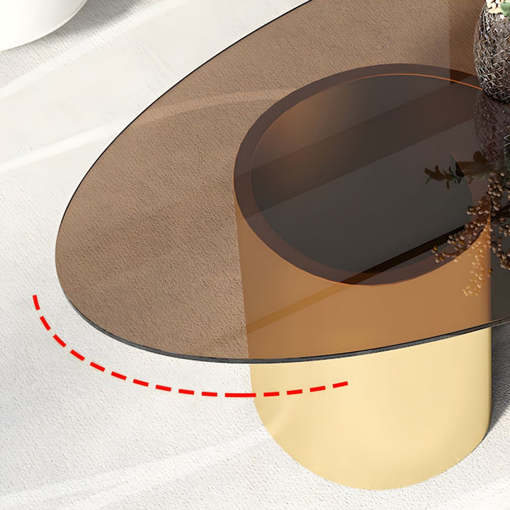 Aadhya Coffee Table for Living Room | Oval Shaped
