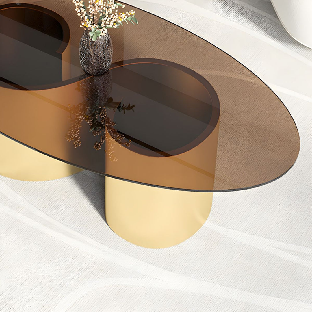 Aadhya Coffee Table for Living Room | Oval Shaped