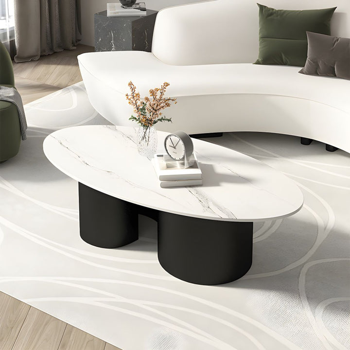 Aadhya Coffee Table for Living Room | Oval Shaped