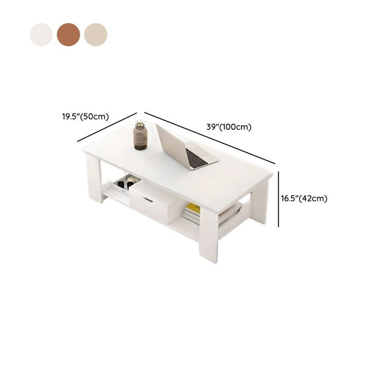 Harsh Solid Wood Coffee Table for Living Room
