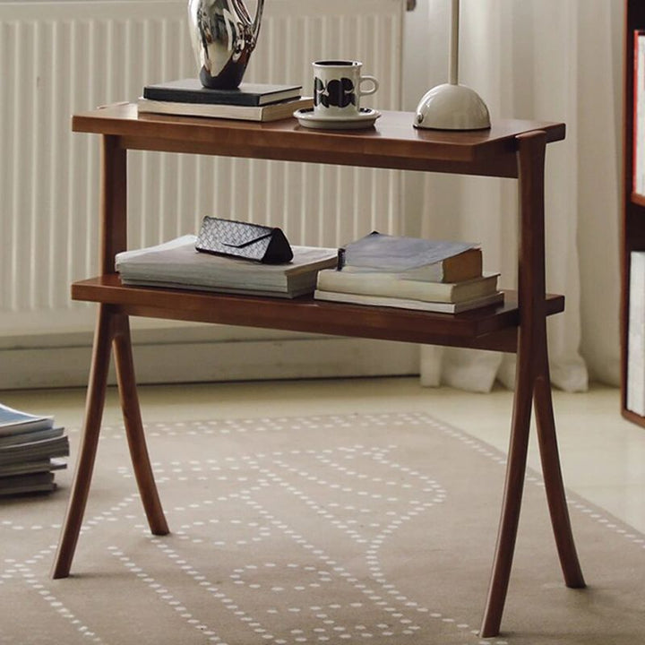 Yegor Solid Wood Bookshelves | Storage Shelves | Side Table for Living Room